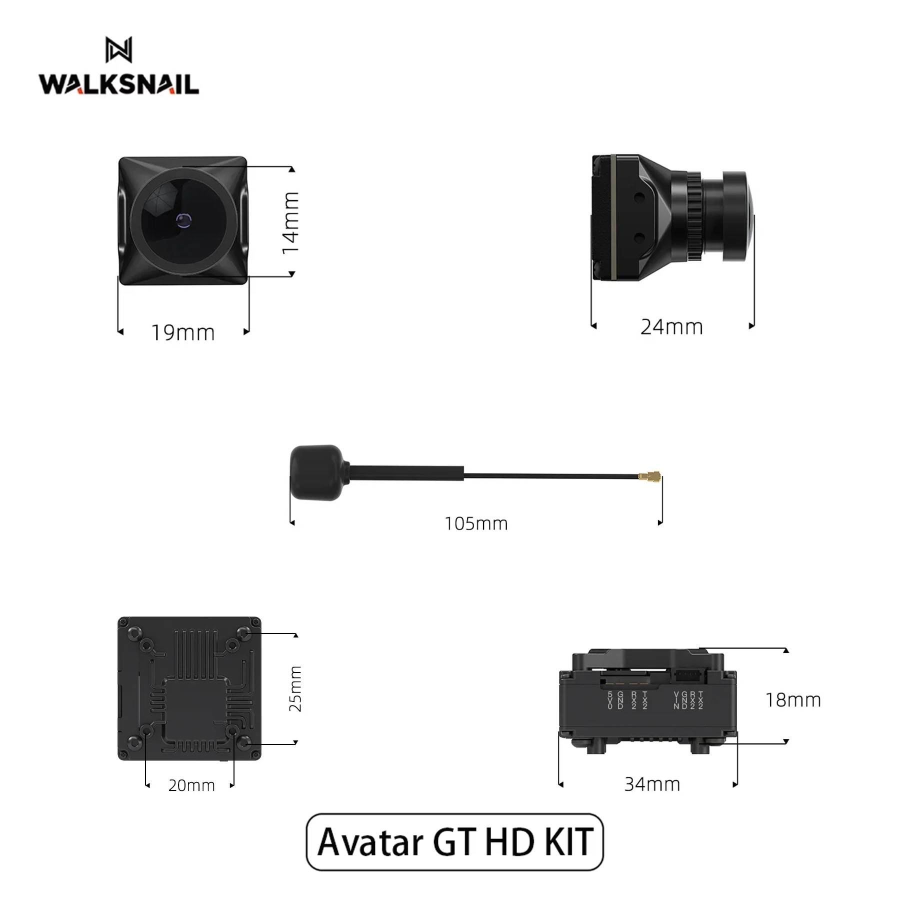 Walksnail Avatar GT HD KIT 2W  - Walksnail Avatar Gt Kit 2W Vtx review and price